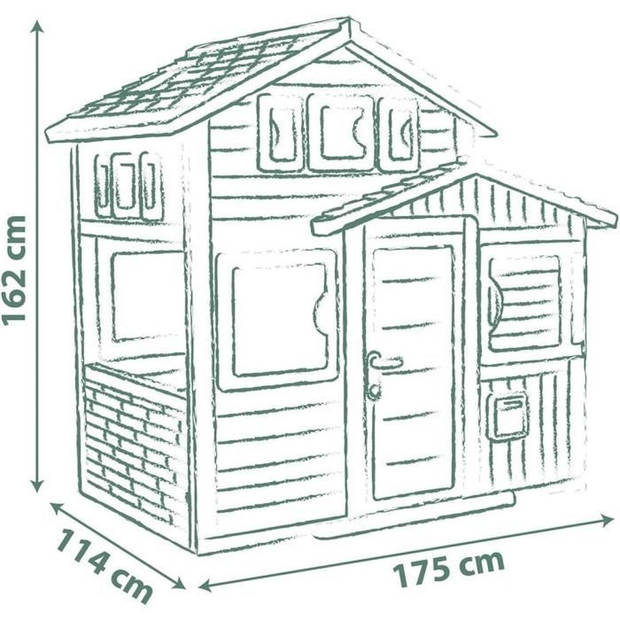 Smoby - Friends House Evolutief huis - 50% gerecycled materiaal - Vanaf 3 jaar oud