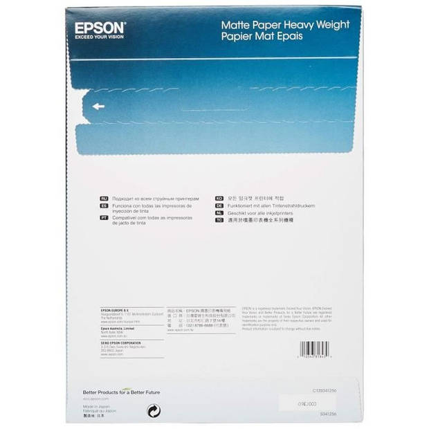 EPSON Mat fotopapier S041256 - 167 g / m2 - A4 - 50 vellen