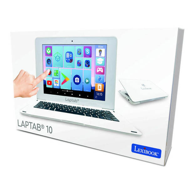 LAPTAB 10 touchscreen-laptop voor kinderen vanaf 7 jaar - merk LEXIBOOK - 2 jaar garantie