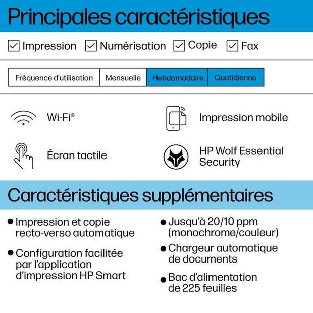 HP OfficeJet Pro 8124e - Alles-in-één printer - Kleureninkjet met 3 maanden Instant Ink inbegrepen bij HP+