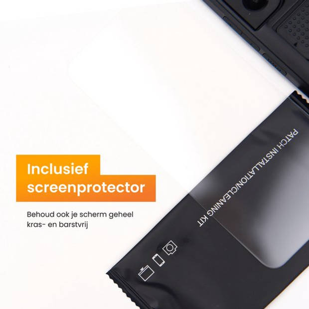 R2B Hoesje met pasjeshouder voor Samsung Galaxy S23 - Inclusief screenprotector - Telefoonhoesje