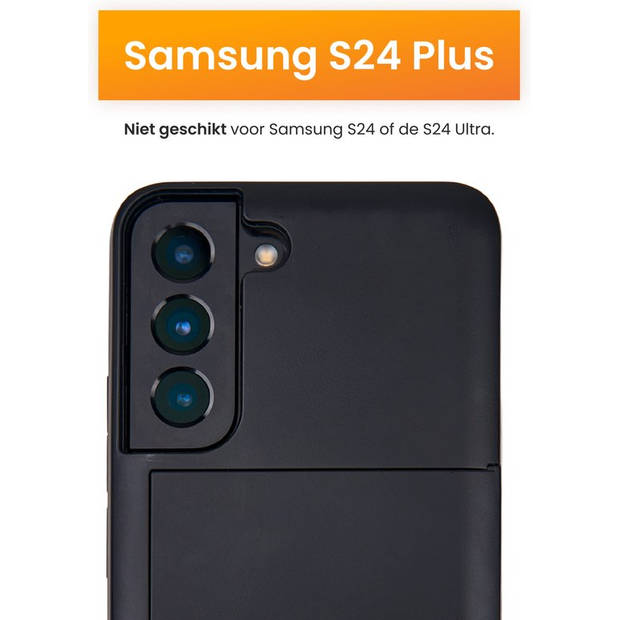 R2B Hoesje voor Samsung Galaxy S24 Plus - Incl. Screenprotector - Met Pasjeshouder voor 3 pasjes - Telefoonhoesje