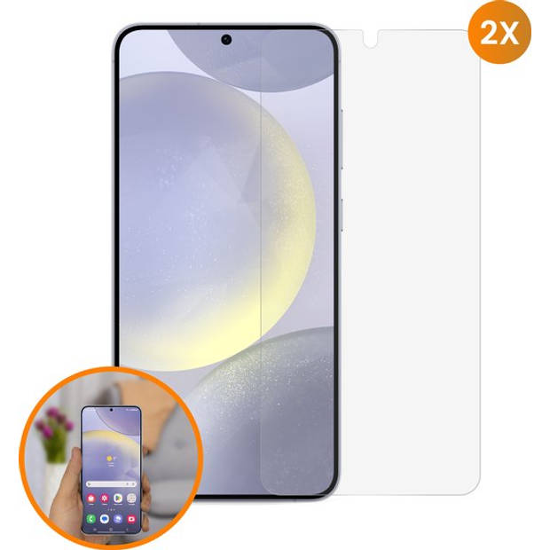 R2B Screenprotector geschikt voor Samsung S22 Plus - 2 Stuks - Incl. Reinigingskit - Screenprotectors - Beschermglas