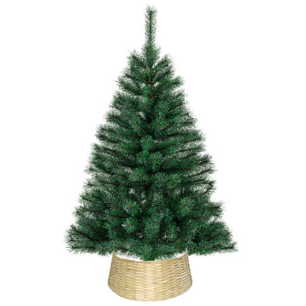 Gerimport kerstboommand - naturel - D39 cm- voor kerstboom 150 cm - Kerstboommand / huls