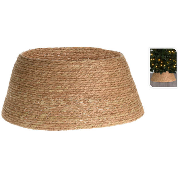 Kerstboomrok - naturel - D57 x H26,5 cm - voor kerstboom 180 cm - Kerstboommand / huls