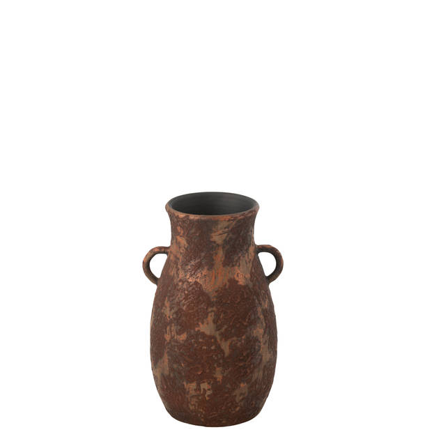 J-line - Vase Amphore Terra Brown/rust Medium - 24x24x40cm