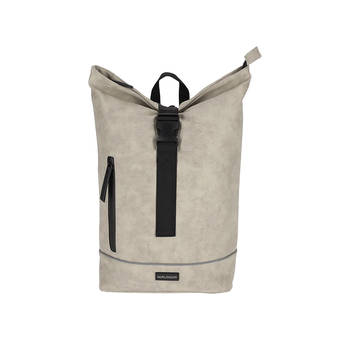 Norlander compacte rolltop rugzak - 23 Liter - Nubuck - 30 x 16 x 49 cm - Zwart