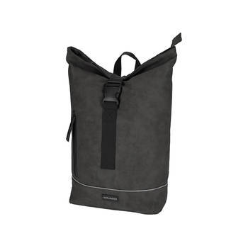 Norlander compacte rolltop rugzak - 23 Liter - Nubuck - 30 x 16 x 49 cm - Grijs