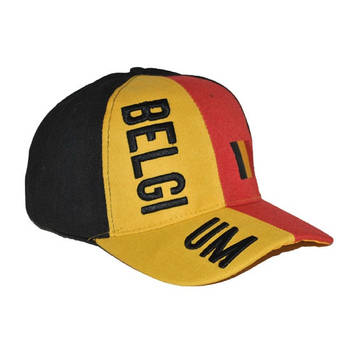 Belgische supporters cap/pet - Verkleedhoofddeksels