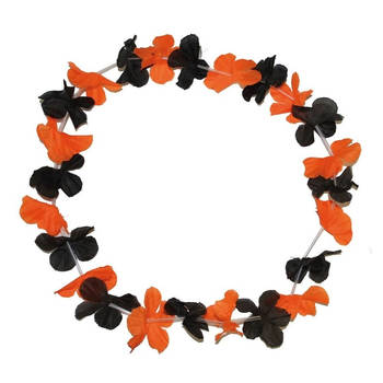 Halloween bloemen krans - Verkleedkransen