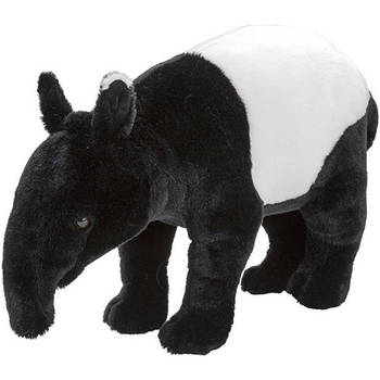 Zwart/witte tapirs knuffels 26 cm knuffeldieren - Knuffeldier