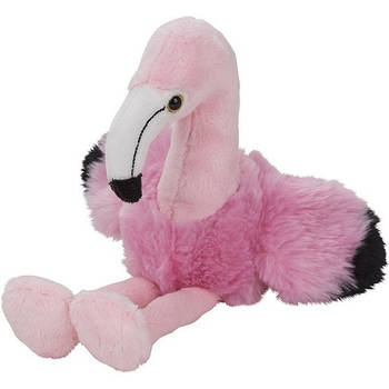 Roze flamingo knuffels 17 cm knuffeldieren - Vogel knuffels