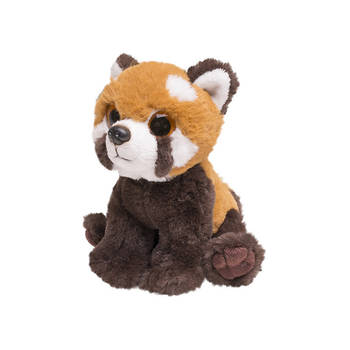 Pluche rode panda knuffeldier van 13 cm - Knuffeldier