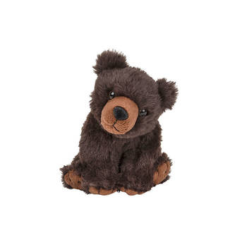 Pluche bruine Beer puppy knuffel van 12 cm - Knuffelberen