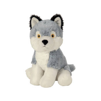 Pluche knuffel wolf van 19 cm - Knuffeldier