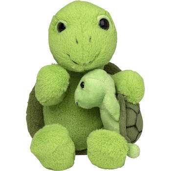 Pluche familie Schildpadden knuffels van 22 cm - Knuffeldier