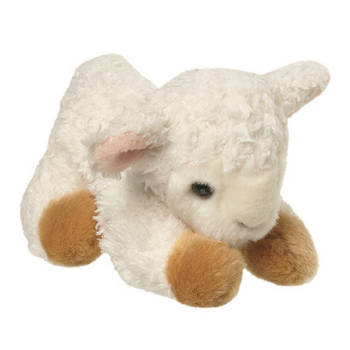 Pluche kleine schaap/Lammetje knuffel van 14 cm - Knuffel boederijdieren