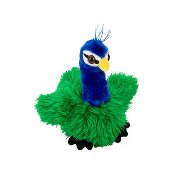 Pluche kleine pauw knuffel van 13 cm - Vogel knuffels