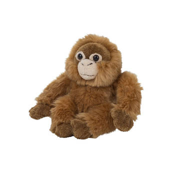 Pluche kleine Orang Utan aap knuffel van 15 cm - Knuffeldier