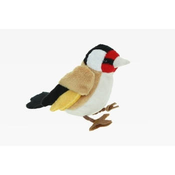 Pluche putter knuffel bruin 12 cm - Vogel knuffels