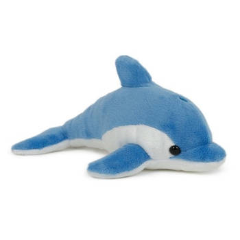 Pluche dolfijn knuffeldier blauw 20 cm speelgoed - Knuffel zeedieren