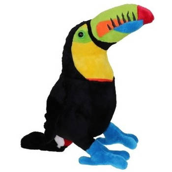 Toekan pluche vogel knuffeltje 37 cm - Vogel knuffels