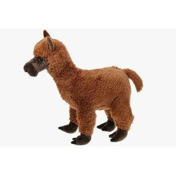 XL Bruine lama knuffels 40 cm knuffeldieren - Knuffel boederijdieren