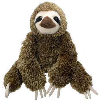 Pluche luiaard bruin knuffel 30 cm knuffeldieren - Knuffeldier