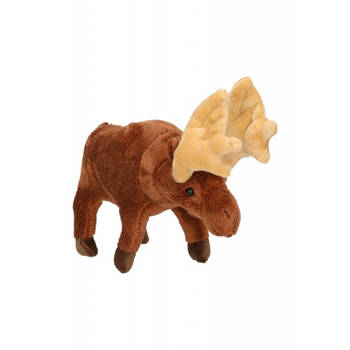 Pluche eland knuffeltje 19 cm - Knuffel bosdieren