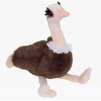 Pluche knuffel dieren Struisvogel van 33 cm - Knuffeldier