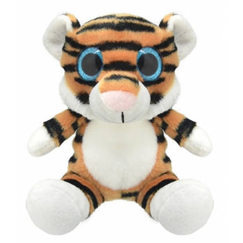 Pluche tijger knuffeldier 19 cm - Knuffeldier