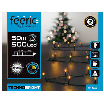 Feeric lights kerstverlichting - warm wit - 50 meter - 500 leds - Kerstverlichting kerstboom