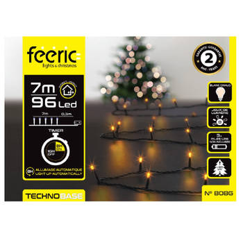 Feeric lights kerstverlichting - warm wit - 7 meter - 96 leds - Kerstverlichting kerstboom