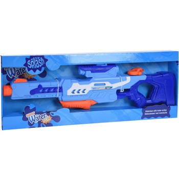 Grote waterpistool/geweer blauw van 77 cm - kinderspeelgoed buiten - Waterpistolen