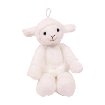 Pia Toys Knuffeldier Schaap/lammetje - zachte pluche stof - premium kwaliteit knuffels - wit - 27 cm - Knuffel boederijd