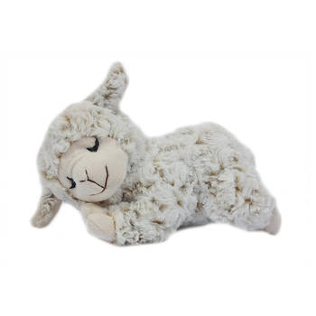 Pia Toys Knuffeldier Schaap/lammetje - zachte pluche stof - premium kwaliteit knuffels - wit - 21 cm - Knuffel boederijd