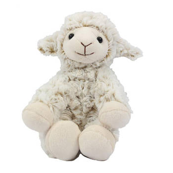 Pia Toys Knuffeldier Schaap/lammetje - zachte pluche stof - premium kwaliteit knuffels - wit - 19 cm - Knuffel boederijd