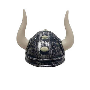 Viking verkleed helm met hoorns - Verkleedhoofddeksels