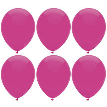 Ballonnen verjaardag/thema feest - 300x stuks - donkerroze - 29 cm - Ballonnen