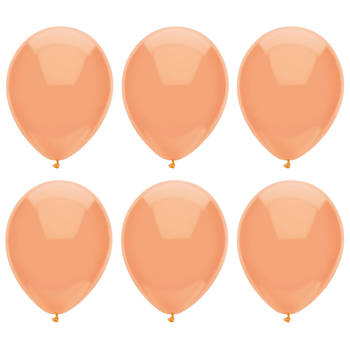 Ballonnen verjaardag/thema feest - 200x stuks - perzik roze - 29 cm - Ballonnen