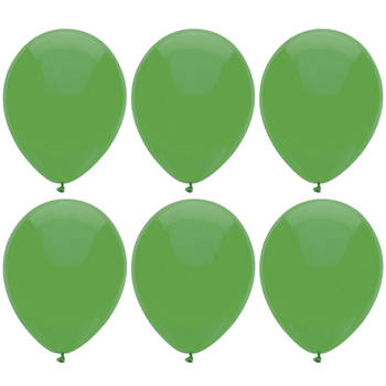 Ballonnen verjaardag/thema feest - 200x stuks - groen - 29 cm - Ballonnen