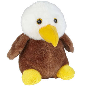 Pluche knuffel dieren Amerikaanse Zeearend roofvogel van 12 cm - Vogel knuffels