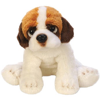 Pluche knuffel dieren Sint Bernhard hond 13 cm - Knuffel huisdieren