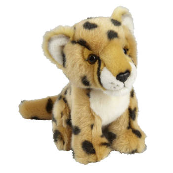 Pluche knuffel dieren Cheetah/Jachtluipaard 18 cm - Knuffeldier