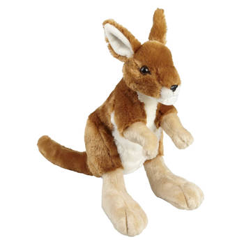 Ravensden Pluche knuffel dier Kangoeroe - 30 cm - Kangoeroes knuffelbeesten - Knuffeldier