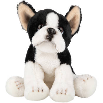 Pluche knuffel dieren Boston Terrier hond 13 cm - Knuffel huisdieren