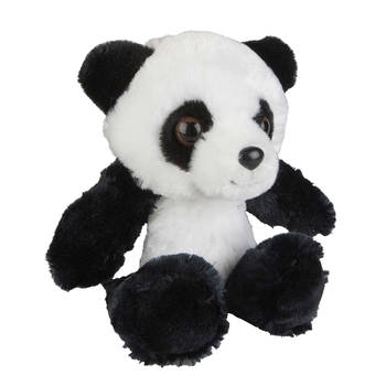 Pluche knuffel dieren Panda beertje 18 cm - Knuffeldier