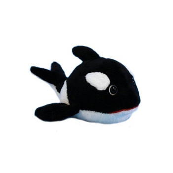 Pluche knuffel orka 13 cm - Knuffel zeedieren