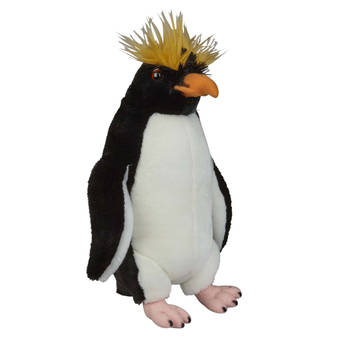 Pluche knuffel dieren Rockhopper Pinguin/rotspinguin van 32 cm - Knuffel zeedieren