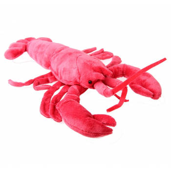 Semo pluche knuffeldier Kreeft - 30 cm - rood - Zeedieren knuffels - Knuffel zeedieren